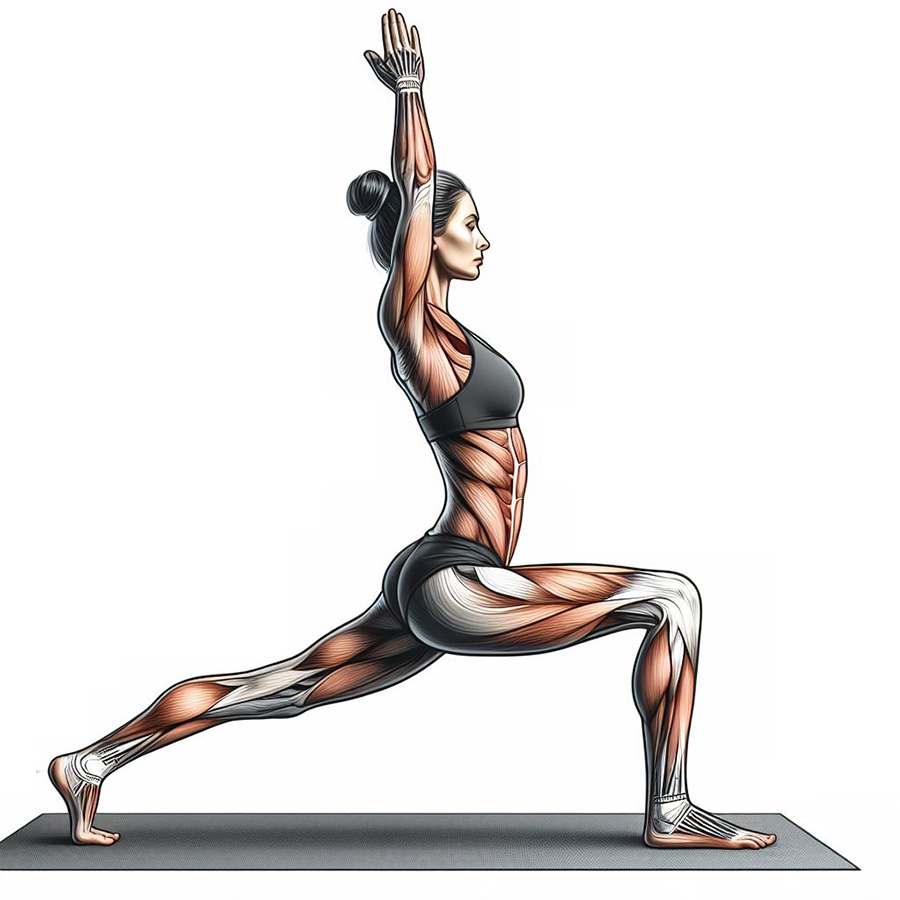 Yoga Poses: Warrior I Pose in Yoga